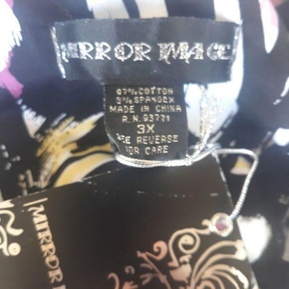 Vintage 80's Deadstock Button Down Loud Abstract Brushstroke Print Jacket Sz 3X - Picture 3 of 8